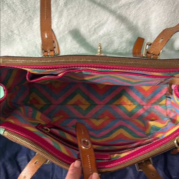 Dooney & Bourke Claremont Miller Leather Seafoam Green Purse. Great Condition. - Picture 12 of 16